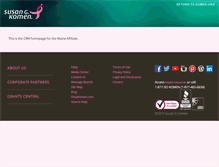 Tablet Screenshot of maine.info-komen.org